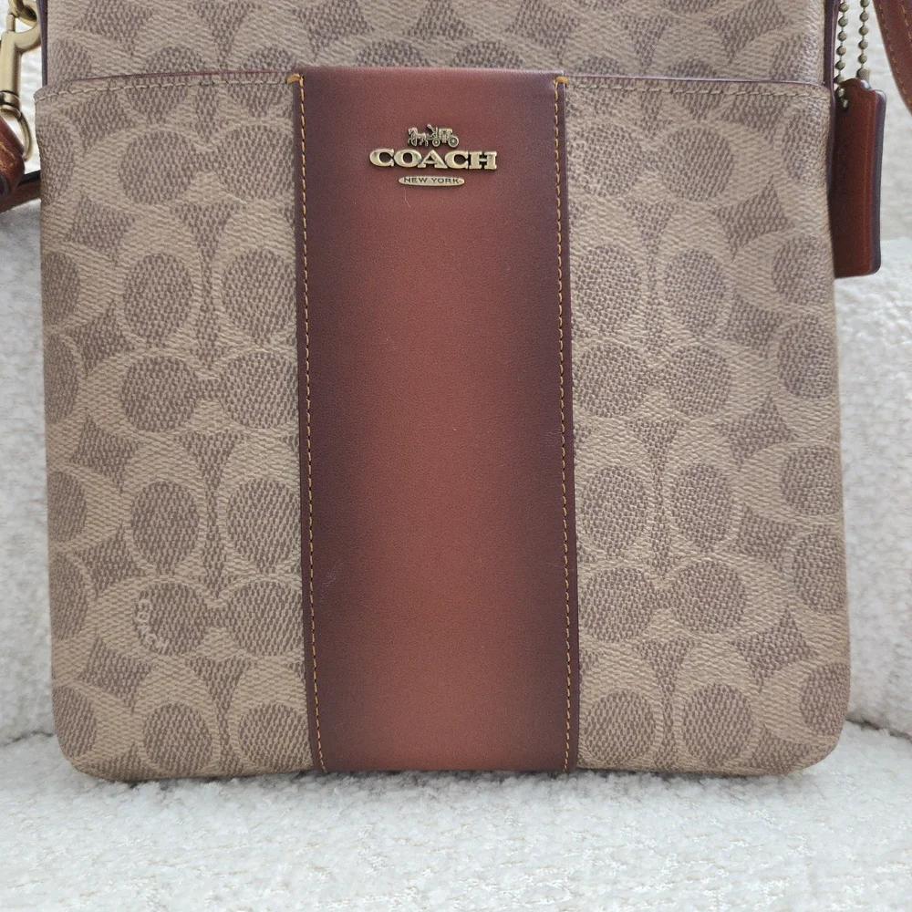 Coach EUC Kitt Signature Jacquard Crossbody Bag - Picture 12 of 16